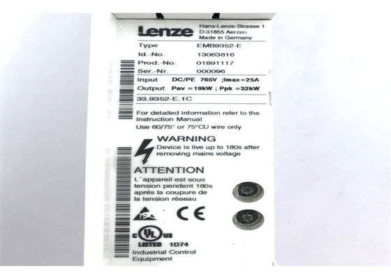 Lenze EMB9352-E Nouveaux servomoteurs à onduleur à fréquence variable