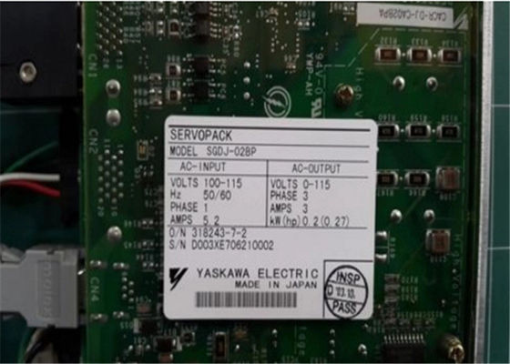 Le servo de SGDJ-02BP Ndustrial conduit le paquet servo Yaskawa 0.2kw 50HZ 60HZ
