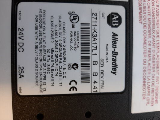 Écran tactile Allen Bradley Panelview de 2711-K3A17L1 RS232 DF1 HMI 128 x 64 pixels