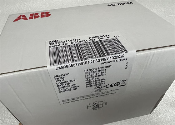 PM865K01 | ABB | Unité centrale de traitement compacte 3BSE031151R1 du sélecteur AC800M de matériel de suite de produit