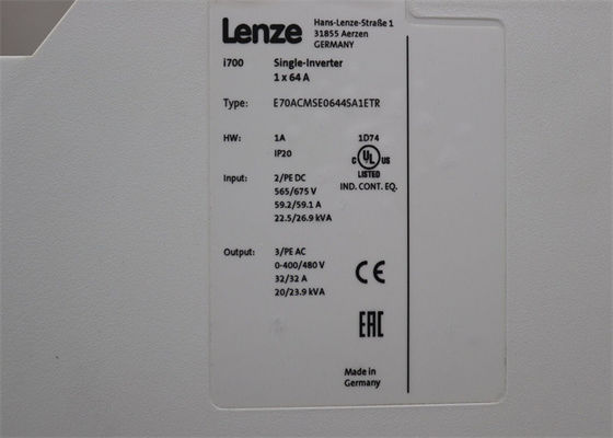Lenze E70ACMSE0644SA1ETR SERVO-INVERTER I700 JUSQU'À 2000 hertz de POSSIBLE
