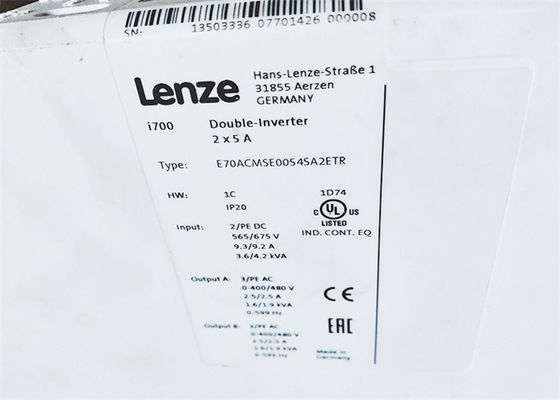 TECHNIQUE INTÉGRÉE d'INVERSEUR de DOUBLE de l'INVERSEUR I700 de Lenze E70ACMSE0054SA2ETR
