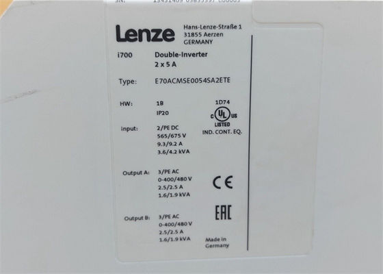 Lenze E70ACMSE0054SA2ETE SERVO-INVERTER I700 JUSQU'À 2000 SUPPORTS POSSIBLES d'INSTALLATION d'hertz