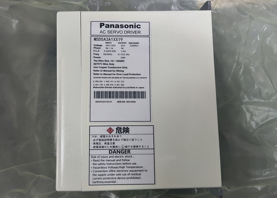 Amplificateur de puissance servo du lecteur 50W de moteur du conducteur MSD5A3A1XX19 à C.A. de Panasonic