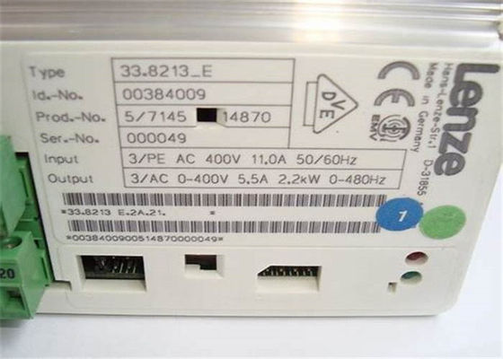 LECTEUR à C.A. de Lenze 33,8213 E 2,2 HP kilowatt/3 400 VCA inverseur variable de fréquence de 50/60 hertz