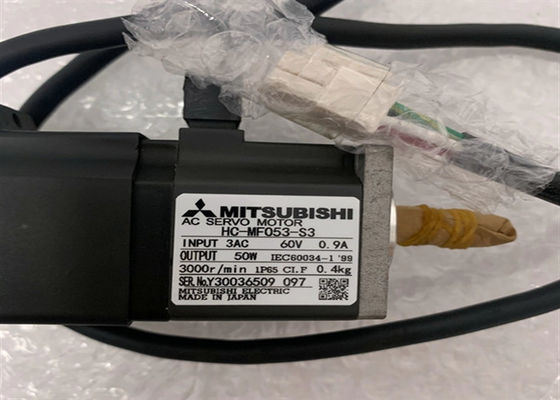 Moteur servo industriel 3000 r/min 3AC 60V 0.9A 50W de HC-MF053-S3 Mitsubishi