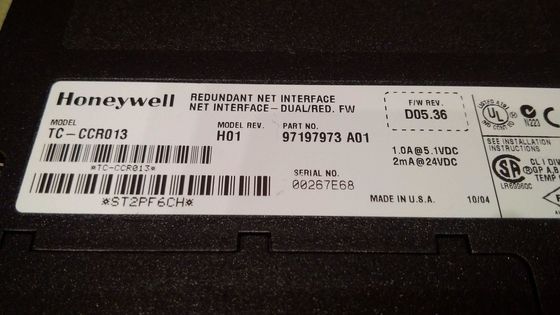 Module de sortie superflu de module d'interface de Honeywell TC-CCR013 ControlLogix ControlNet