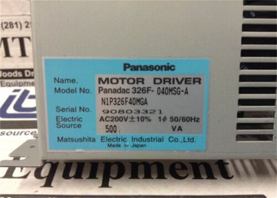 UNITÉ de CONDUCTEUR de Panasonic P326F-040MSGA POUR LE MOTEUR 200V 50/60HZ 300VA