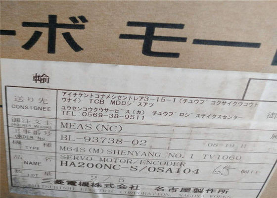 Moteur servo industriel Mitsubishi 3ph 3.5kW MELSERVO ha de HA200NC-S