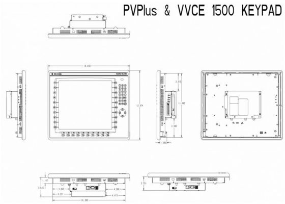 C.C standard d'Allen Bradley PanelView Plus 7 2711P-T15C22D8 S-B Color Touch 15 ENet