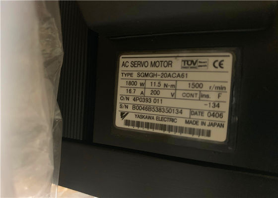 Moteur servo industriel SGMGH-20ACA4C à C.A. de Yaskawa 11.5N.m 16.7A 200V de moteur servo