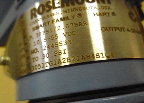 Transmetteur de pression intégré de 3051TG1A2C21AB4M5E5 Rosemount 3051TG -14,7 à 30PSI