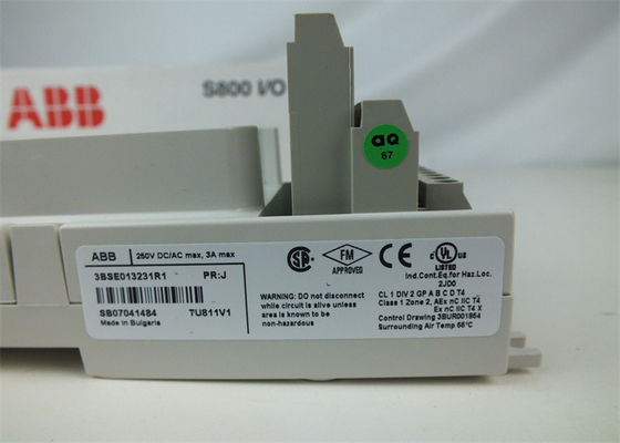 Nouvelle 3BSE013231R1 S800 unité d'arrêt de module de contrat de l'entrée-sortie TU811V1 d'ABB, MTU, 250V