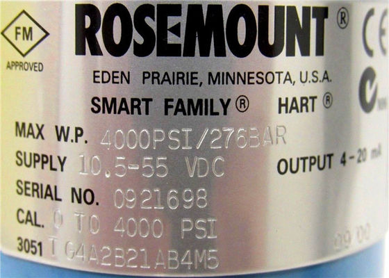 Transmetteur de pression intégré de Rosemount 3051TG 3051TG4A2B21AB4M5    -14,7 à 4000PSI