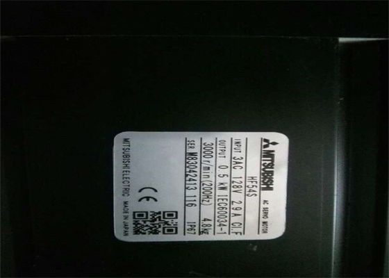 Série 0.5KW 3AC 128V 2.9A 3000r/min d'à haute fréquence de moteur servo à C.A. de Mitsubishi HF54S Industial toute neuve