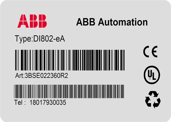 Module d'entrée du module DI802-eA 3BSE022364R2 Digital d'entrée-sortie d'ABB DI802 3BSE022360R1 S800L