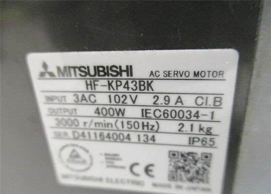 Moteur servo industriel HF-KP43BK 400W 102V 3000RPM de machine à coudre de Mitsubishi nouveau en stock