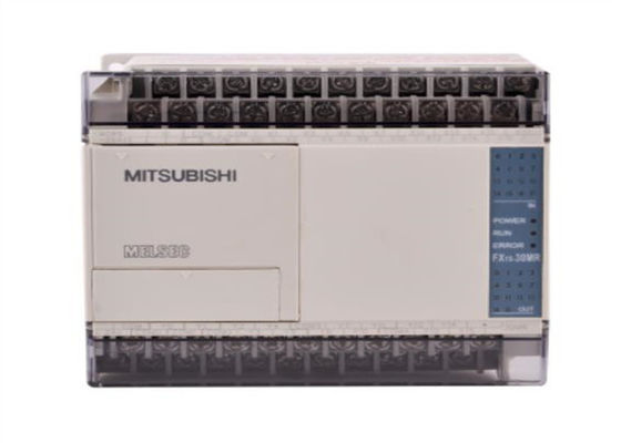 LE CONTRÔLEUR PROGRAMMABLE DE MITSUBISHI FX1S-30MR-001 24 ENTRÉES 14 DE VOLTS CONTINU SOURCE/SINK 16 PRODUIT LA SORTIE DE RELAIS