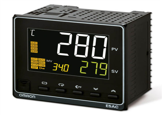 4H DU MATIN d'Omron E5AC-RX 000 SÉRIES 1/4 DIN d'E5AC TRANSMETTENT PAR RELAIS le CHIFFRE à C.A. 11-SEGMENT 4