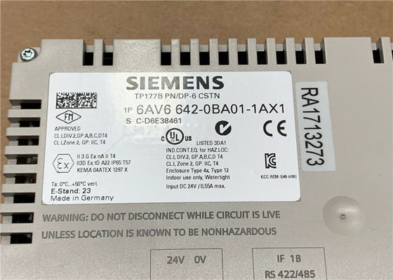6AV6642-0BA01-1AX1 Siemens SIMATIC TP177B 6&quot; ecran couleur de PN/DP STN 256