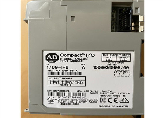 ALLEN BRADLEY 1769-IF8 A ENTRÉ LE MODULE 8 DIRIGENT VOLTAGE/CURRENT ANALOGUE 5-24 VOLTS CONTINU 0.12/0.07 AMPÈRE