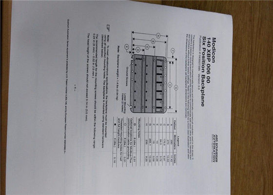 140XBP00600 Schneider Backplane 6 Fente Module d'alimentation redondant Module de diode Y redondant