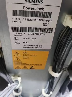 Le module de moteur de dc 490 A de Siemens 6SL3352-1AE36-1BA1 510-750 V 3 phases a peint des modules