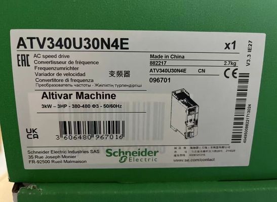 Entraînement à vitesse variable d'ATV340U30N4E Schneider, machine ATV340, 3 kilowatts d'Altivar résistants