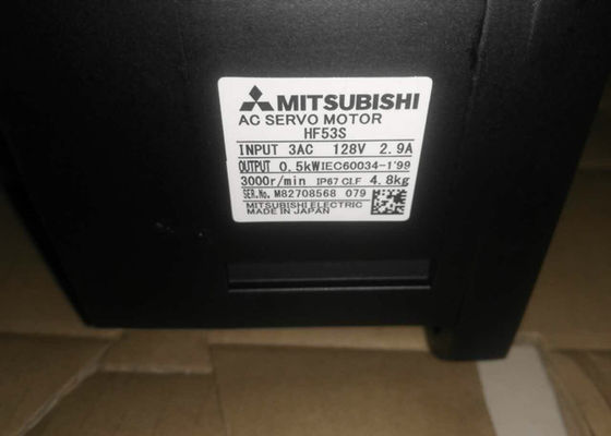Moteur électrique servo 0.5KW de Mitsubishi HF53S 3 moteurs industriels 3AC 128V 2.9A de phase NOUVEAUX