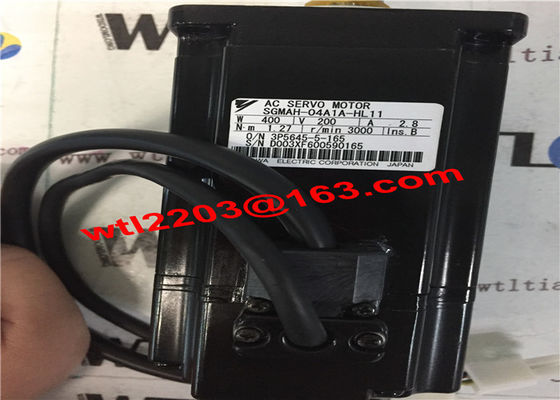 Le moteur de servo industriel à courant alternatif Yaskawa SGMAH-04A1A-HL11 400W 200V