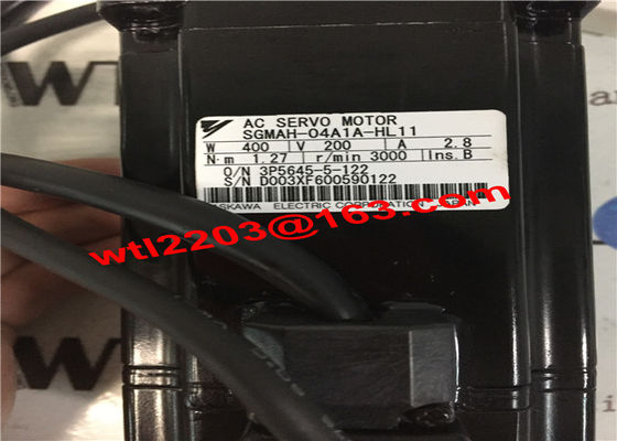 Le moteur de servo industriel à courant alternatif Yaskawa SGMAH-04A1A-HL11 400W 200V
