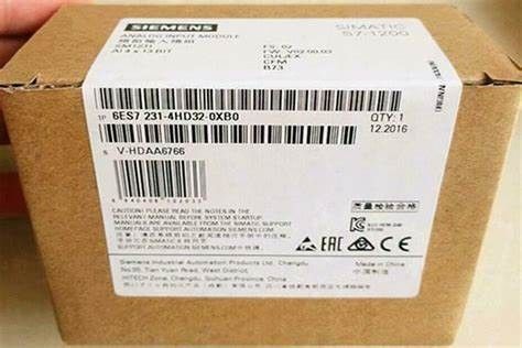 LE MODULE DE LOGIQUE DE SIEMENS 6ES7231-4HD32-0XB0 SIMATIC S7-1200 ENTRÉE ANALOGIQUE LE SM 1231