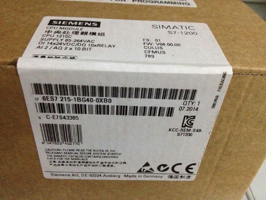 Ports de l'unité centrale de traitement AC/DC/relay 2 PROFINET de contrat de l'unité centrale de traitement 1215C de SIEMNES 6ES7215-1BG40-0XB0 S7-1200
