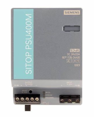 SIEMNES 6EP1536-3AA00 SITOP PSU400M 20 une entrée de convertisseur de DC/DC : Sortie de C.C de 600 V : 24 V DC/20 A
