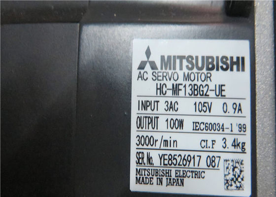MOTEUR SERVO HC-MF13BG2-UE à C.A. de Mitsubishi 100W AVEC LA VITESSE NOUVELLE en stock