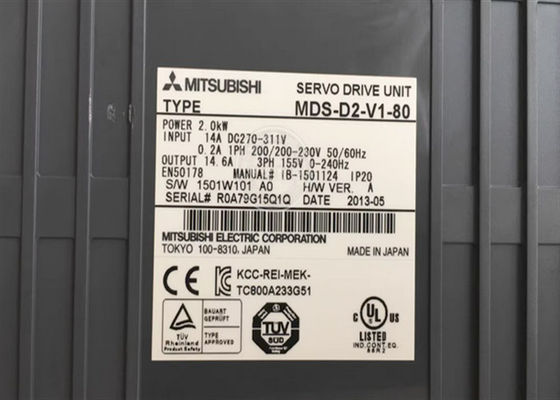 Le servo MDS-D2-V1-80 industriel conduit C.A. 200-230V 50/60Hz 0.2A de la série MDS-D de Mitsubishi