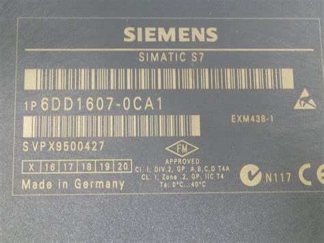 Extension d'entrée-sortie de Siemens 6DD1607-0CA1 EXM 438-1 pour FM 458 4x sorties analogiques EXM de 16 bits