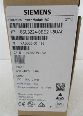 Inverseur 3AC 380-480V 1.5KW de SIEMENS SINAMICS 6SL3224-0BE21-5UA0 G120