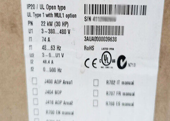 Le C.A. de la basse tension ACS310-03E-48A4-4 conduit 3AUA0000039638 4A IP20