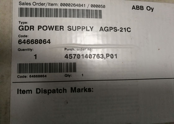 Panneau AGPS21C de carte PCB du panneau de circuit de commande d'ABB AGPS-21C Q950 ACS800 115/230 VCA