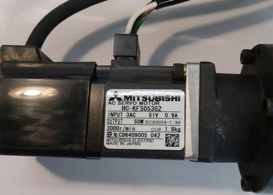 Moteurs industriels servo 3AC 51V 0.9A 3000r/min du moteur 50W à C.A. de HC-KFS053G2 Mitsubishi