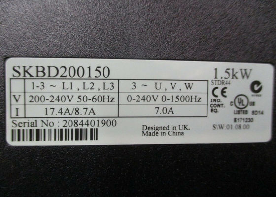 COMMANDANT SK 1.5KW 200-240V 50-60Hz 17.4A/8.7A des TECHNIQUES de CONTRÔLE de NIDEC EMERSON SKBD200150