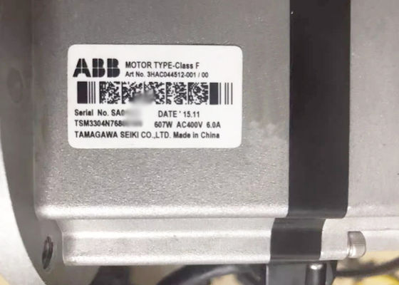 MOTEUR À COURANT ALTERNATIF 3HAC044512-001 AVEC DES PIÈCES DE RECHANGE DE ROBOTIQUE D'INTERFACE D'ENCODEUR