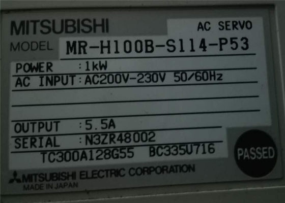 Le système d'exploitation de la série Melservo MR-H Mitsubishi