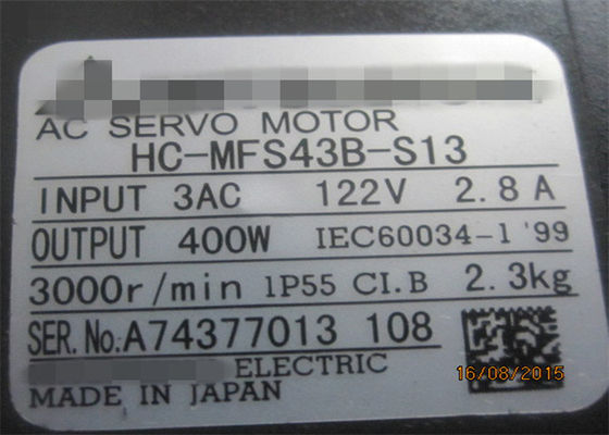 Puissance industrielle 400KW du moteur servo HC-MFS43-S13 HC-MFS43B-S13 à C.A. de MITSUBISHI