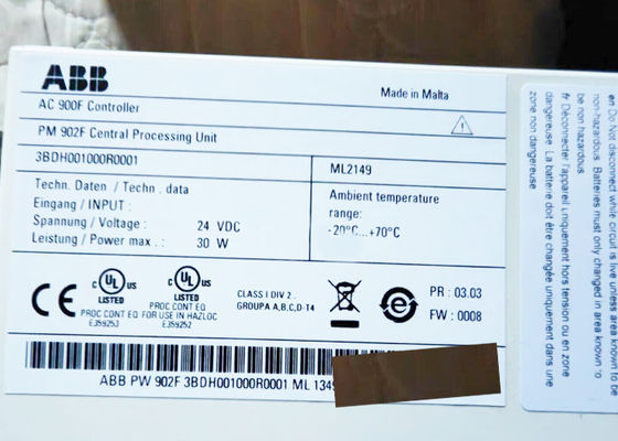 3BDH001000R0001 Module du processeur PM 902F ABB AC900F Module des unités centrales