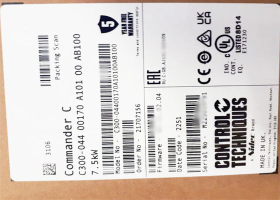 C300-04400170A TÉCHNIQUES DE CONTROL 7.5KW 17A Invertisseur de fréquence