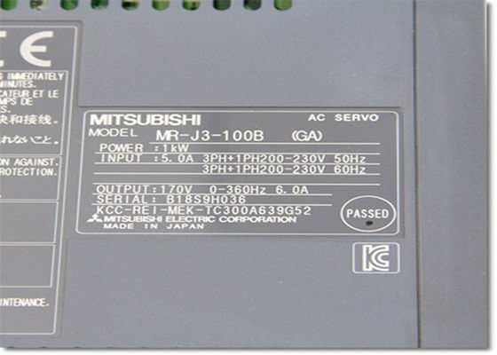 Lecteur servo industriel MR-J3-100B à C.A. de série servo de l'amplificateur MR-J3 de MITSUBISHI NOUVEAU