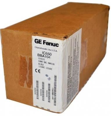 GE IC660BBR101 Voltage de 115 VAC Circuit de sortie Groupe d'isolation est 1500VAC