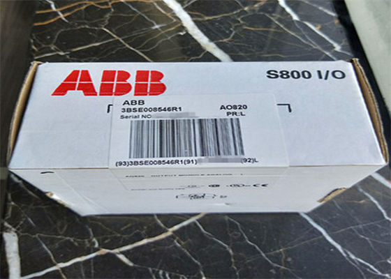 ABB AO820 3BSE008546R1 Module de sortie analogique AO820 S800 série Module d'entrée/sortie 4x1 ch